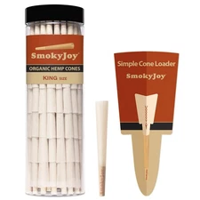 100 Pack King Size Cones - Pre Rolling Rolled Preroll Pre Rolls Papers Cone -...