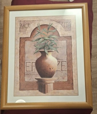 1 Kunstdrucke im Bilderrahmen - Hub Peters - Blumen in Vase - 45 h u. 56 b