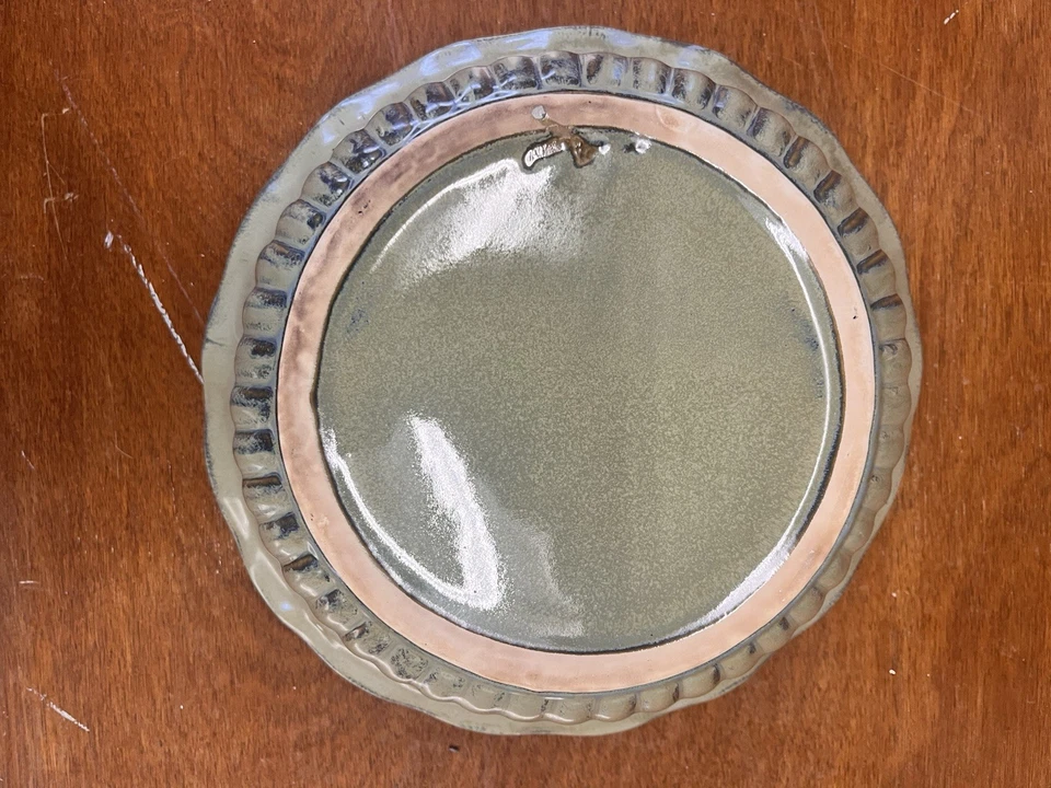 Chip And Dip Bowls With Wrought Iron Stand Green Excellent Condition - Image 4 of 4