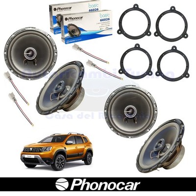 Phonocar 66026 2-Way Coaxial Speakers 16.5cm 60W for Dacia Duster II