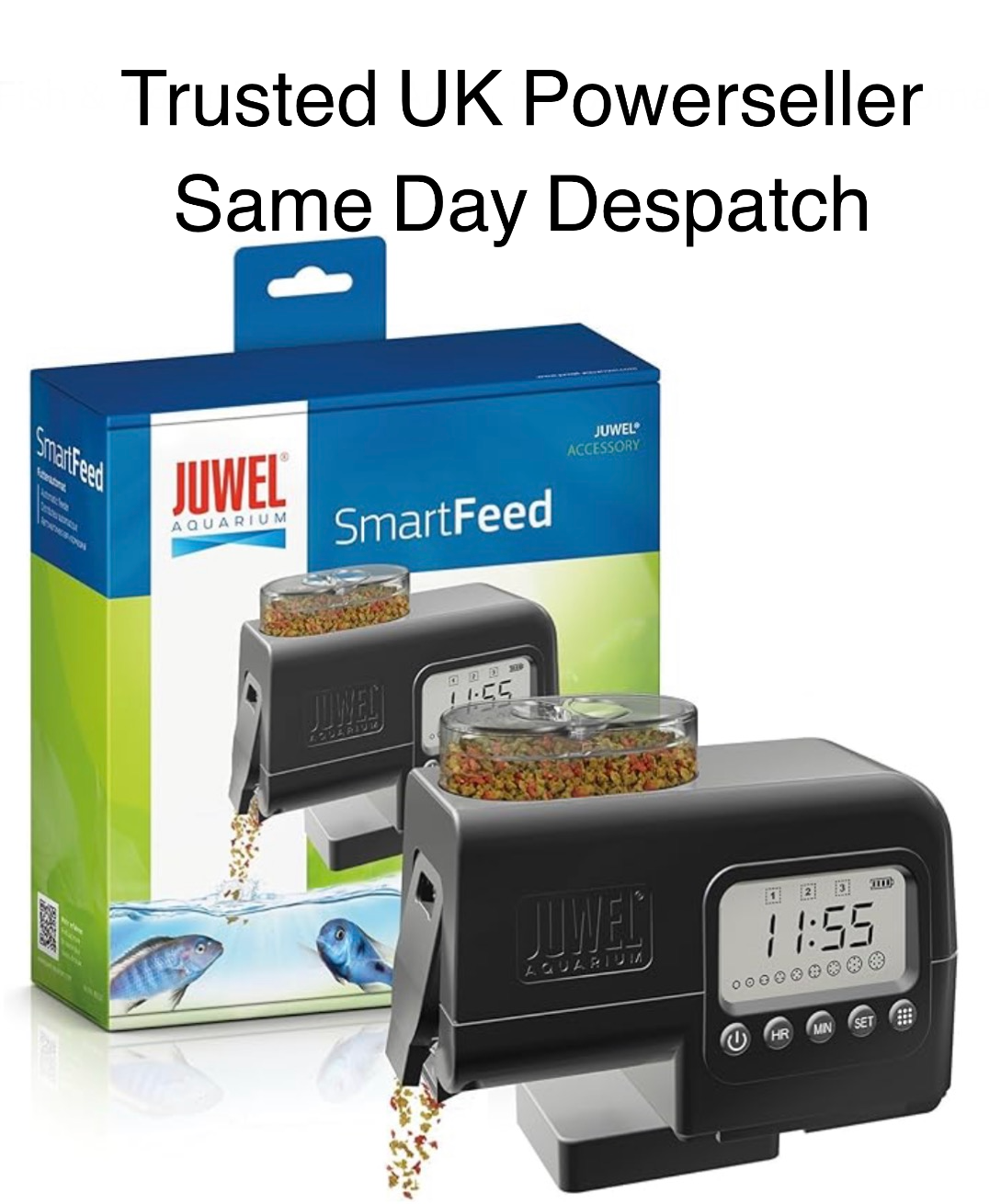 Juwel Smart Feed 2.0 Auto Feeder Holiday Vacation Timer Automatic Fish Aquarium