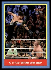 2017 Topps WWE Heritage #48 AJ Styles 30 Years of SummerSlam