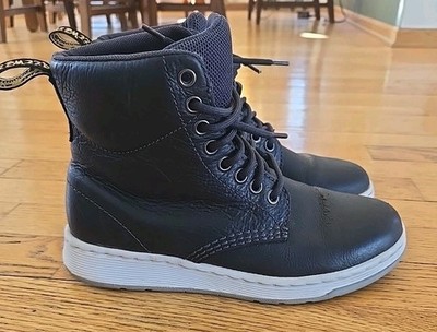 Dr Doc Martens RIGAL Black Leather Boots AirWair Women s Sz 8 / Men 5