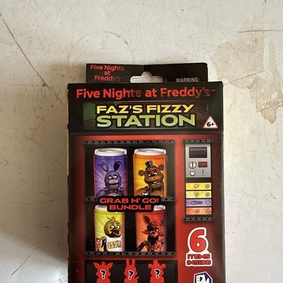 Five Nights at Freddy s Faz's Fizzy Station Grab N  Go 6 Pieces 1.5'' NEW