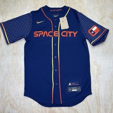 NEW SM Houston Astros 27 Nike Space City Connect Replica Jersey Blue
