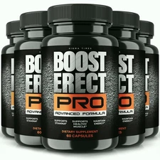 Boost Erect Pro Capsules, BoostErect Pro Formula for Men, Male Support - 5 Pack