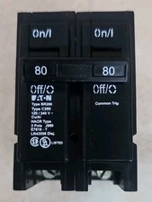 New Take Out Eaton BR280 80A Thermal Magnetic Circuit Breaker