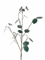 Artplants Kunst Zweig Lunaria Loudias, PetrolgrüN, 90Cm