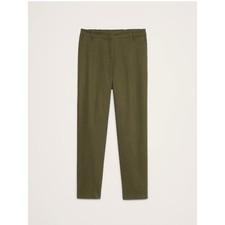Banana Republic Olive Green Tapered Ankle Pants Size S Elastic Waist