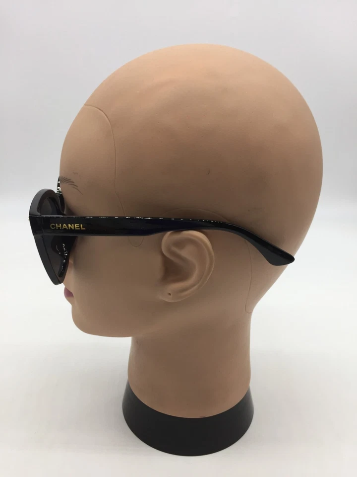 Gafas de sol Chanel para mujer con montura completa marco negro de moda 60-15-134 lentes negras Foto 4 de 4