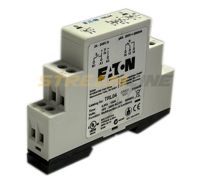 Eaton TRL04 Timing Relay, 0.05 Sec-100 Hours, 24-240V Input, ON/OFF Delay, SPDT