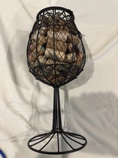 Cork Cage Wine GlassLarge #91-088