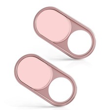 imluckies Metal Webcam Cover Slide, 0.023in Camera for 2 Pack-Pink