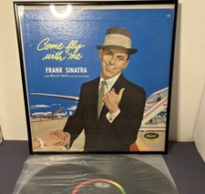 Frank Sinatra Vinyl LP Come Fly With Me Capitol W920 High Fidelity Framed Album