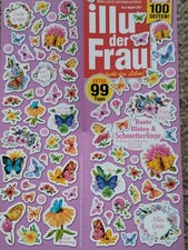 1 gr. Aufkleber-Bogen (sticker) aus Zeitschri...