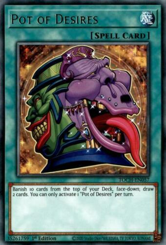 *** POT OF DESIRES *** TOCH-EN057 RARE MINT/NM CONDITION YUGIOH! - Picture 1 of 1