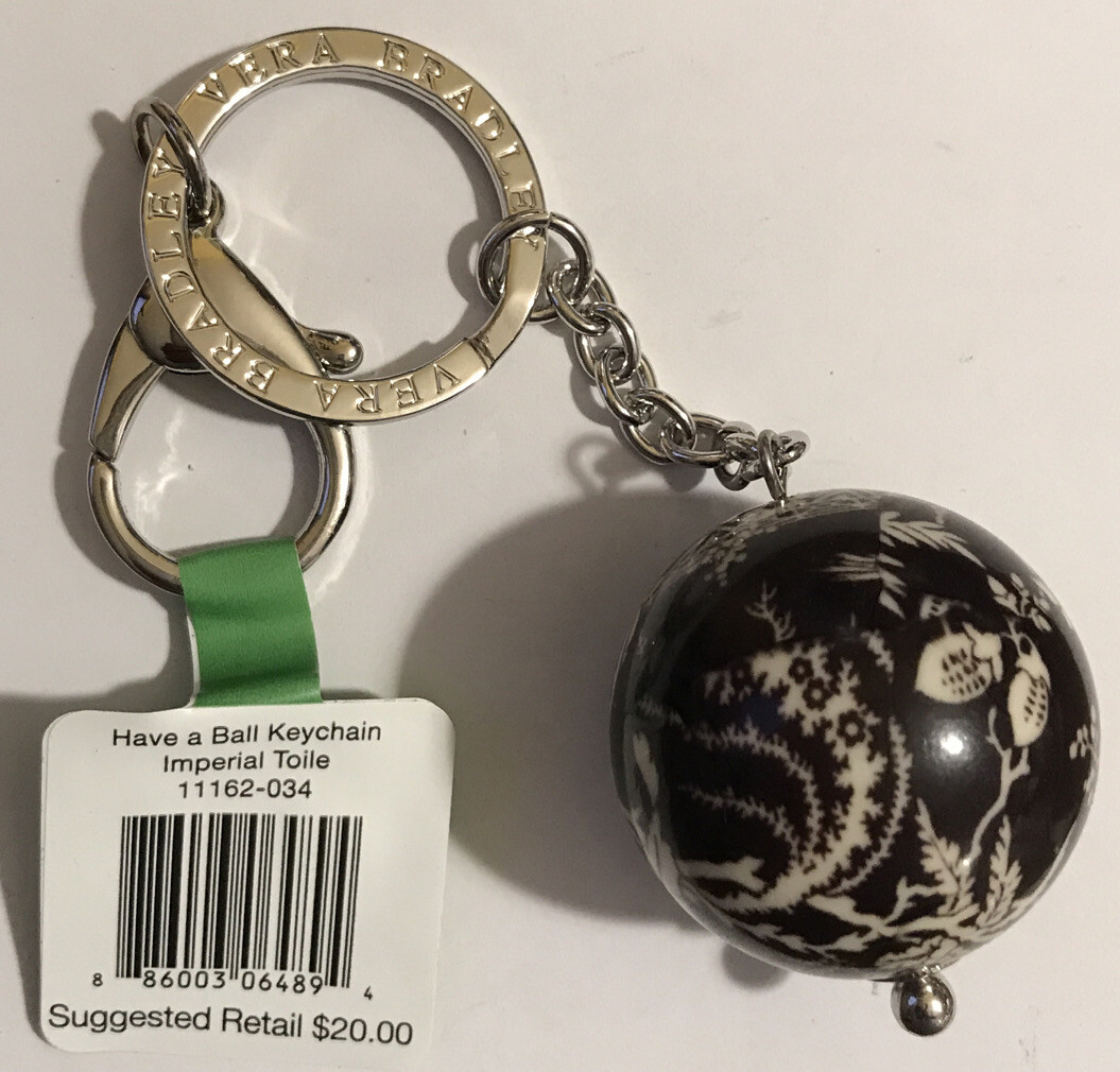 POT様 Vera Bradley Have a Ball Keychain Multi Key Ring Purse Retired