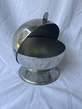 Vtg Chrome MCM Dome Server Sugar/candy/nuts Made In France