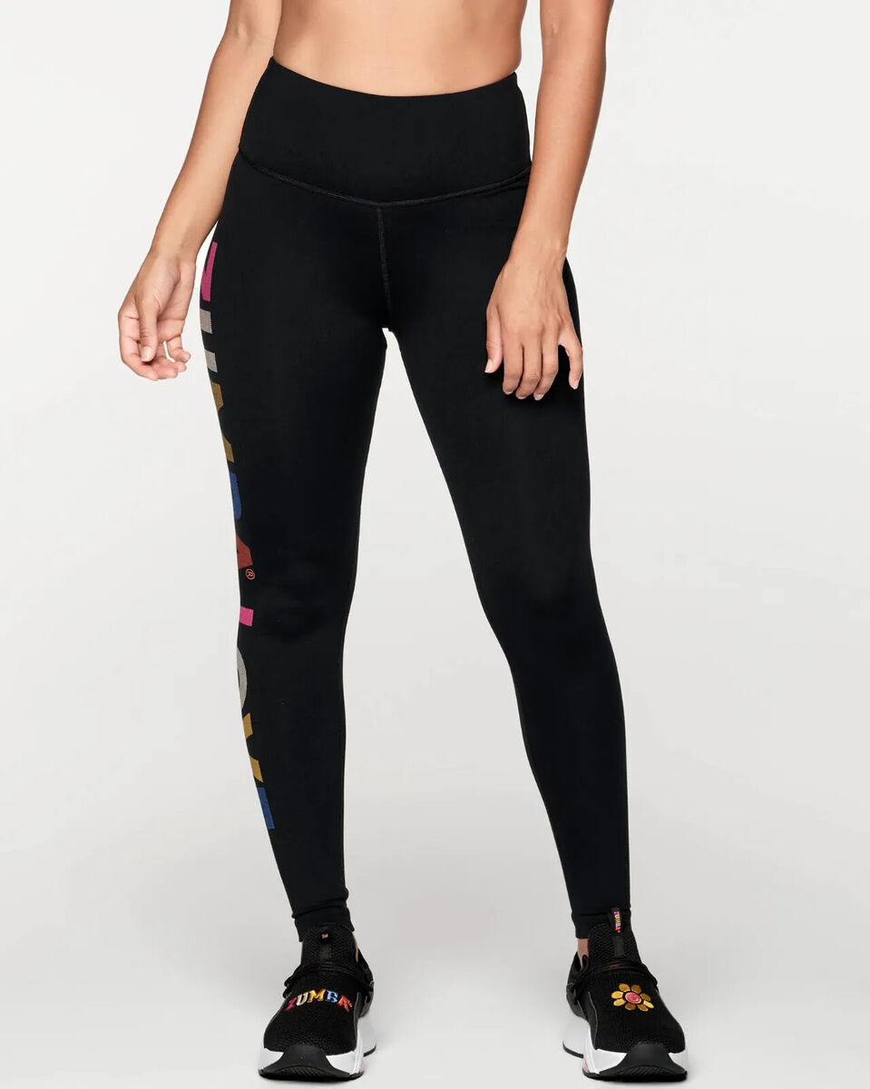 Zumba Lovin' High Waisted Ankle Leggings ~ Bold Black ~ XS Zumba Lovin' High Waisted Ankle Leggings ~ Bold Black ~ XS