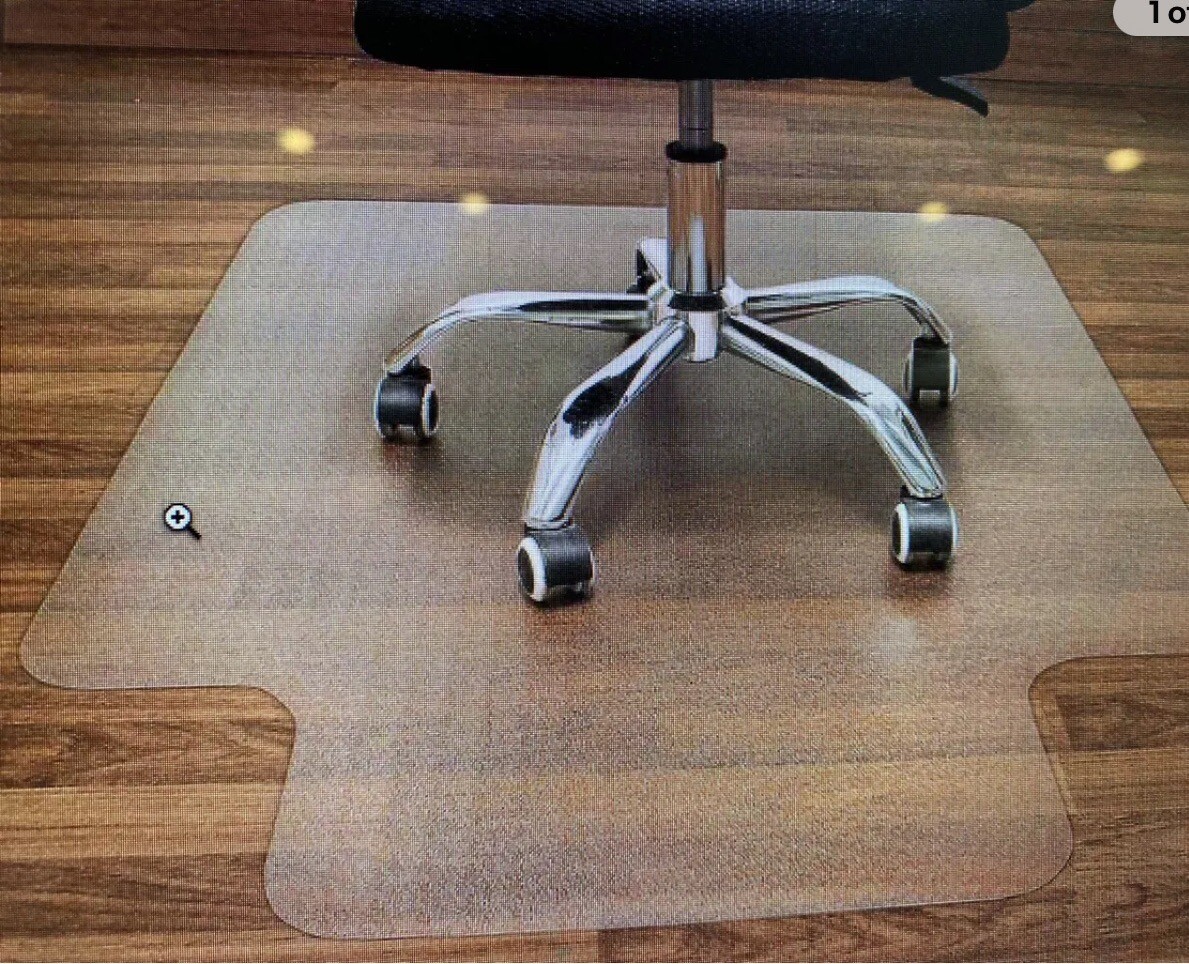 AiBOB Clear Heavy Duty Low Pile Carpet Office Chair Floor Mat 36" X 48