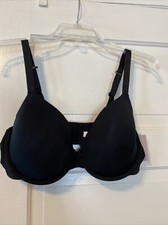 Auden The Everyday Push Up Bra Black Lined Demi Multiway Padded Underwire 38D NW