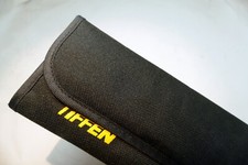 Tiffen Soft Pouch Wallet for Filters 49- 62-67mm holds 4 filters - yellow log