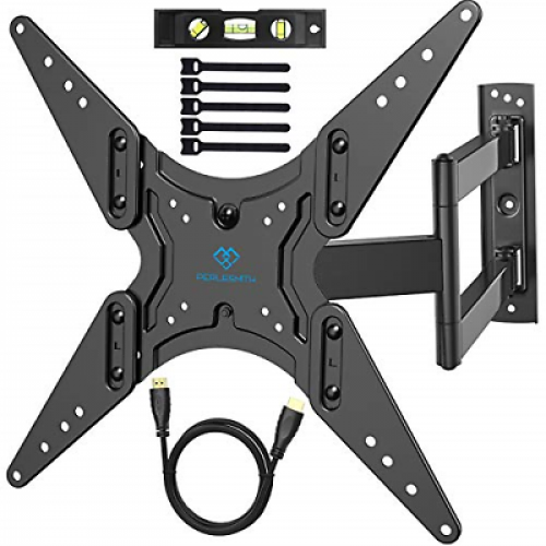 PERLESMITH TV Wall Mount For Most 26-55 Inch TVs With Swivel & Extend 18.5 Inch 889743564730