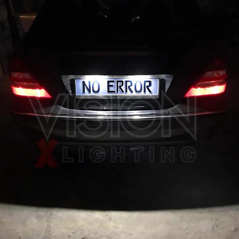 Skoda Fabia II 6Y2 6Y3 6Y5 Actualización Bombillas Número Placa LED 300% Blanco Brillante Foto 2 de 4