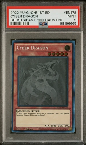 2022 YU-GI-OH! GFP2-GHOSTS FROM THE PAST: THE 2ND HAUNTING CYBER DRAGON PSA 9
