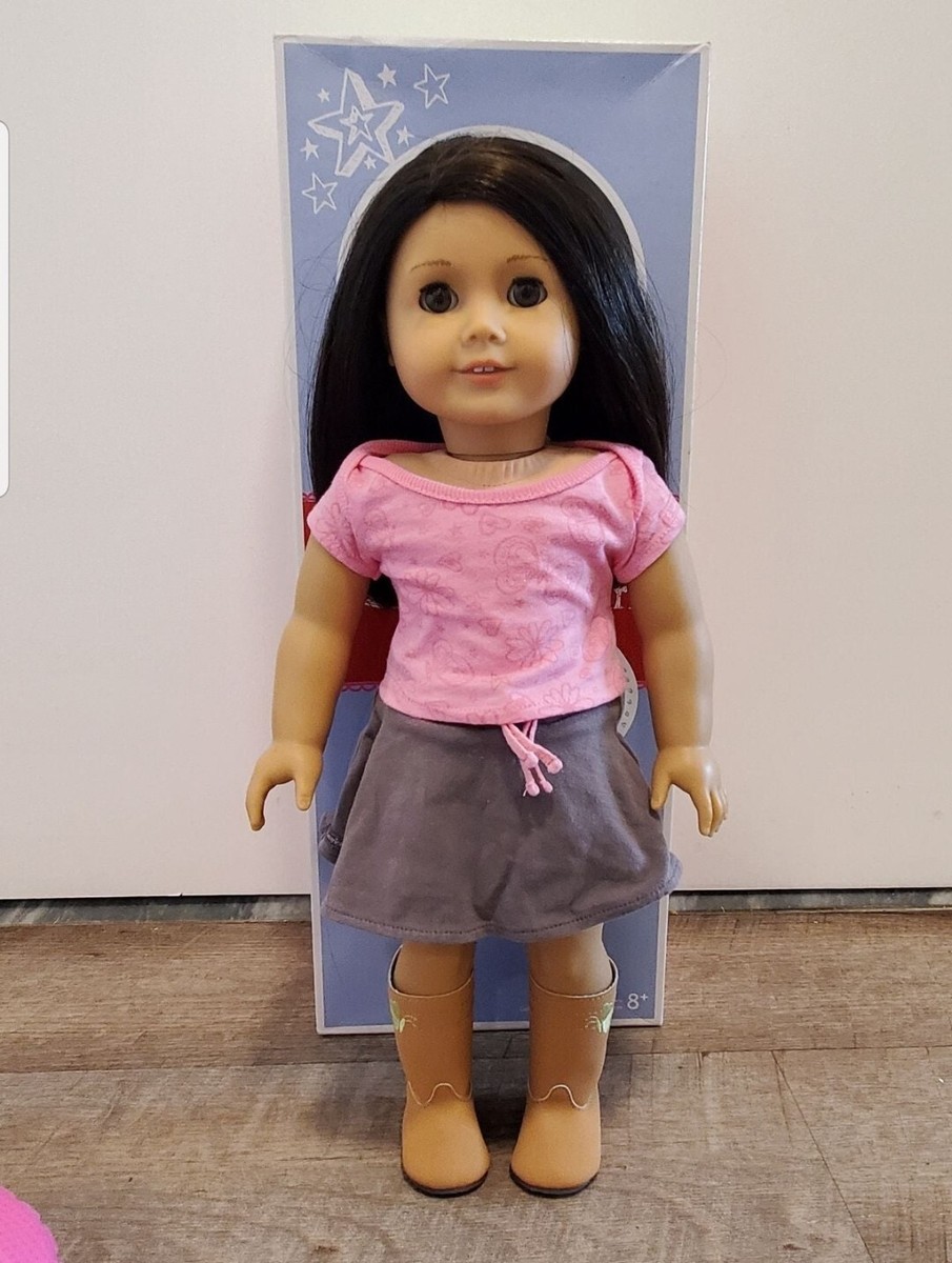 American Girl Doll Truly Me #25 Black Hair,brown Eyes, Light Skin 