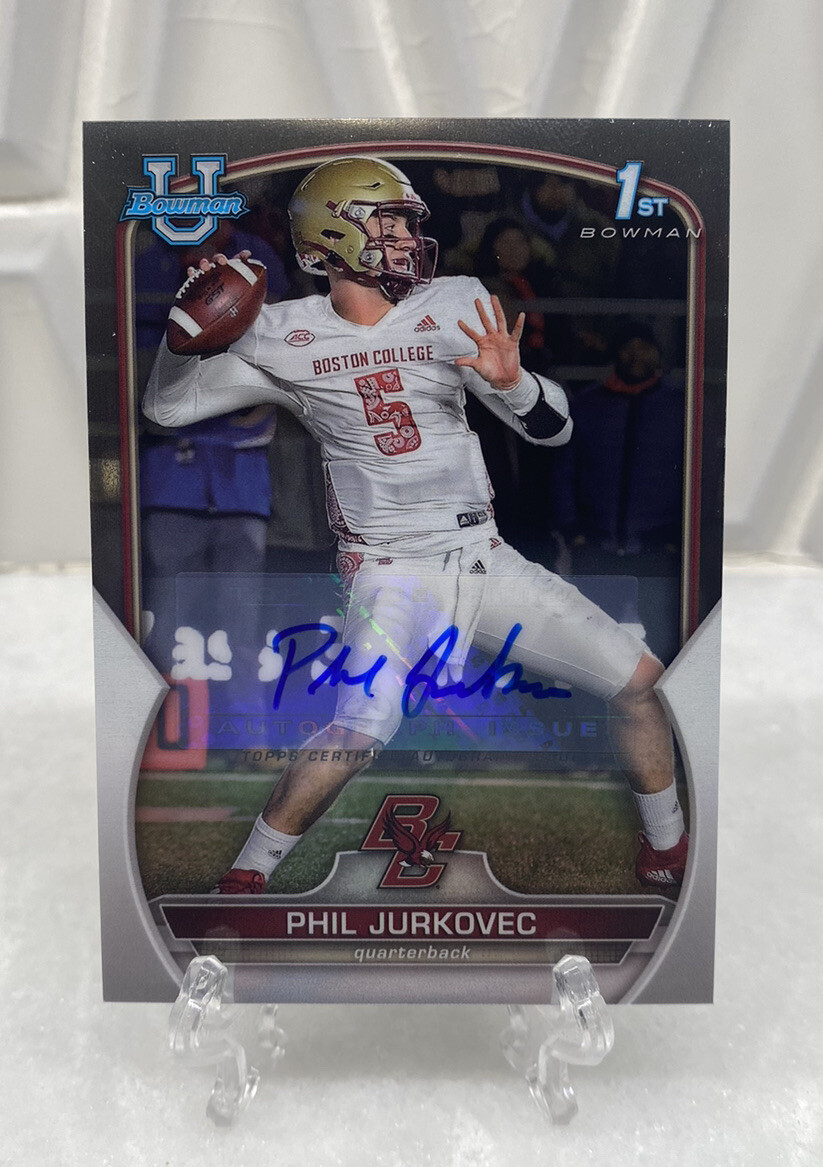PHIL JURKOVEC 2022 Bowman Chrome University 1st AUTO BOSTON COLLEGE