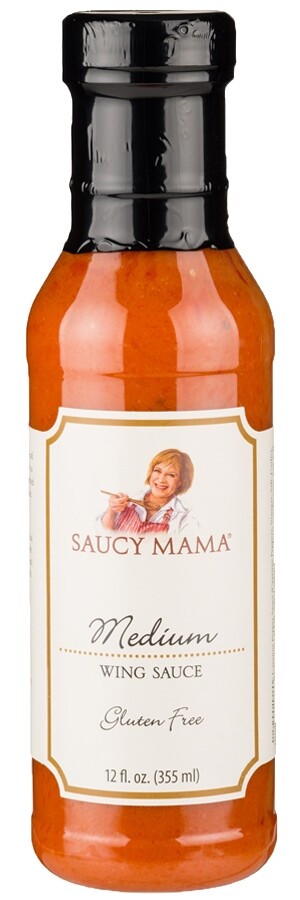 Salsa de ala mediana Saucy Mama (12 oz)