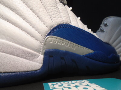 NIKE AIR JORDAN XII 12 RETRO WHITE FRENCH BLUE FLINT FIRE RED BRED