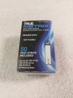 TRUE Metrix Self Monitoring Blood Glucose Test Strips 50 Count Exp: 09-30-2023