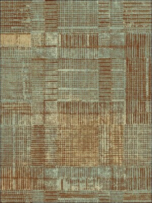 Plaid Green and Gold Faux Textured Unpasted Wallpaper FN30301