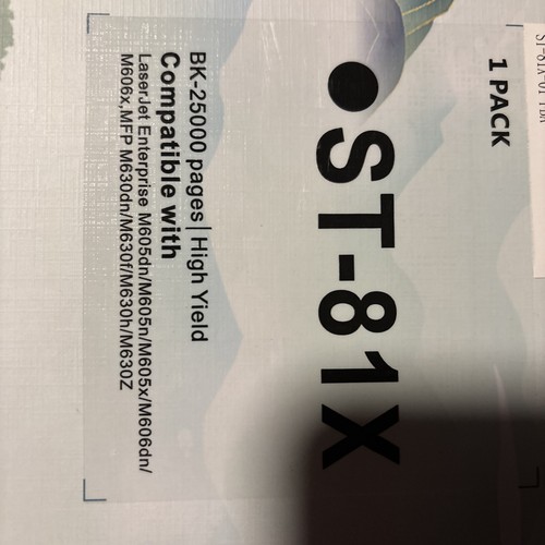 1 PK CF281X Compatible With HP 81X Black High Yield Laser Toner MFP M606 M630f - Zdjęcie 2 z 3