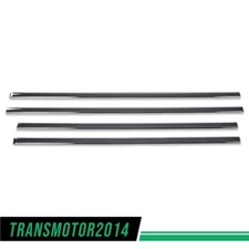 Fit For 14-18 Silverado/Sierra Crew Cab Body Side Molding Trim 4PCS 1/18" Chrome