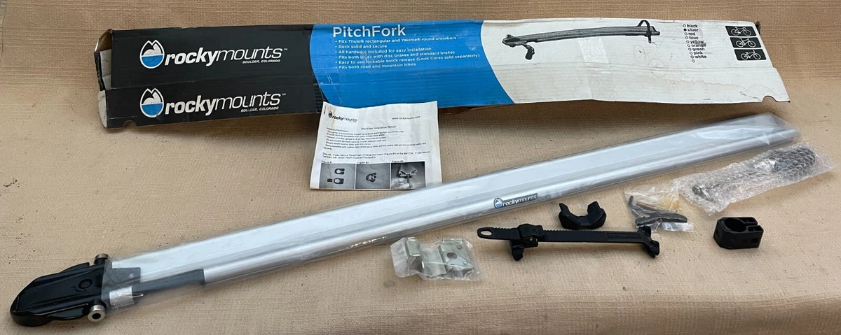 ROCKYMOUNTS PitchFork Silver Roof Bike Rack Carrier Mount Round