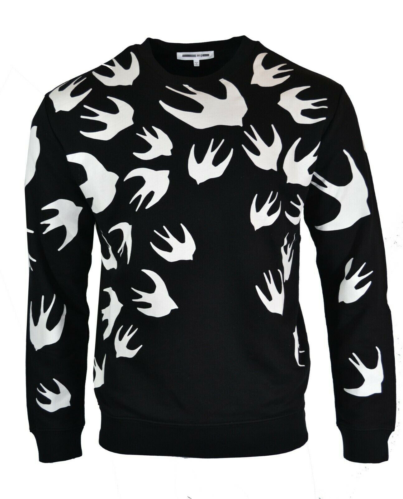 ALEXANDER MCQUEEN BLACK WHITE BIRD RARE 