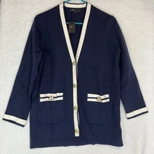 Maje Cardigan Size 1 Small Stretch Professor Preppy Adademia Shakespeare