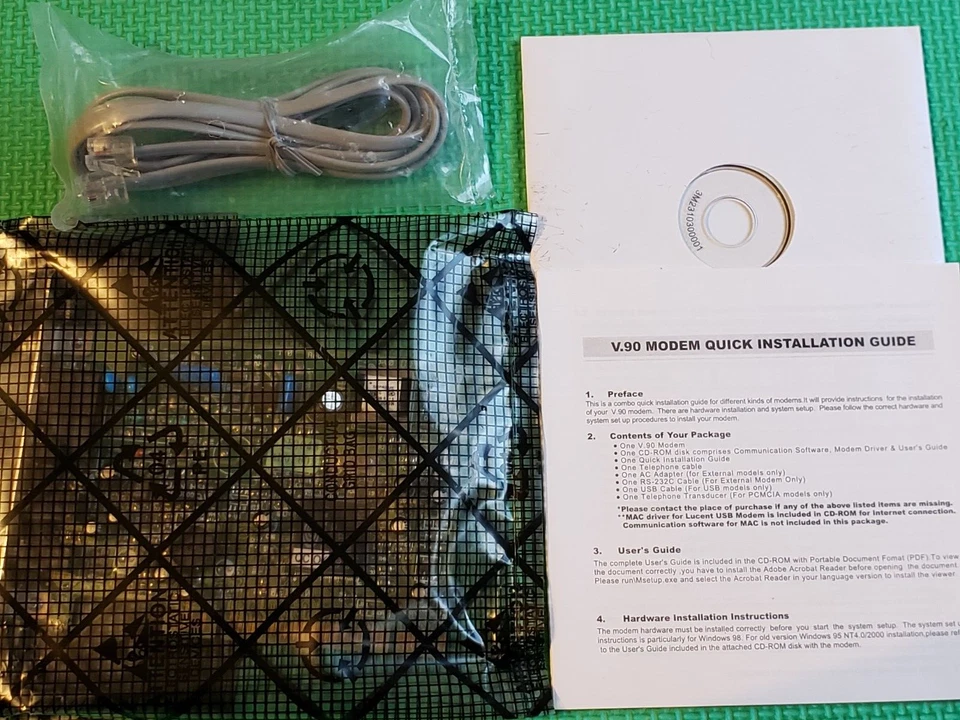PCI MMX Internal Voice Data Fax Modem for Desktop, 56K V.90. (Conexant Chipset) - Image 3 of 3