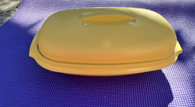 Vtg. Tupperware 1273 Harvest Gold Vegetable Rice Steamer Strainer