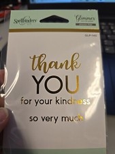 Spellbinders Glimmer Foiling Plates Thank You Kindness Combo