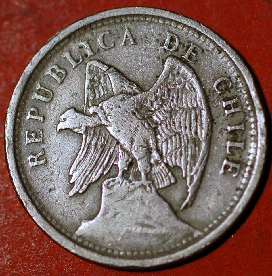 Chile 20 Centavos 1925 KM# 167.1 - Image 2 of 2