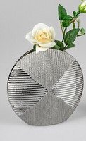 Vase „Antik-Silber“, Aus Keramik, Ca. 20Cm