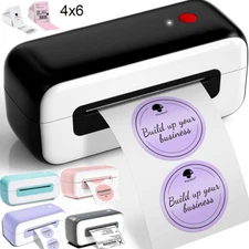 Phomemo Shipping Label Printer 4x6 Thermal Barcode USB Maker For UPS USPS Lot