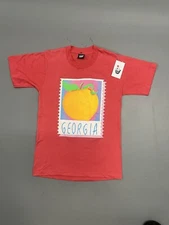 Vintage 1990s Georgia Peach Postcard Style Screen Stars Best Graphic T-Shirt