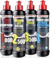 Menzerna Car Polishing Detailing Kit  4 Stage Buffing Kit 1000 2500 3500 Sealant