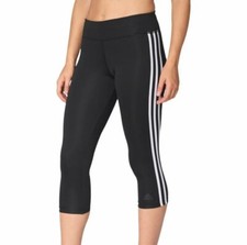 NWT Adidas Leggings 3/4 Climalite D2M 3S 3/4Tight Black/White size: XS BQ2045