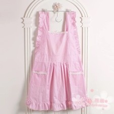 aprons for with pockets kitchen dress cover pink girl women clothing baking
